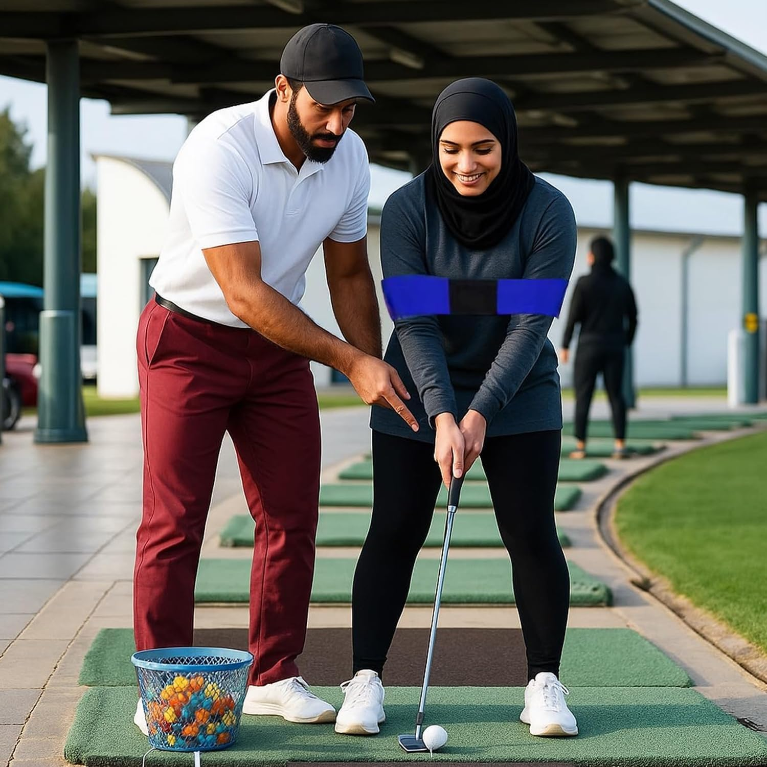 3Pcs Golf Swing Trainer Arm Bands,High Elastic Golf Connection Band,Golf Training Aids for Men & Women, Golf Grip Training Aid with Swing Correction,Improve Posture & Accuracy,Ideal for Beginners. image number 6