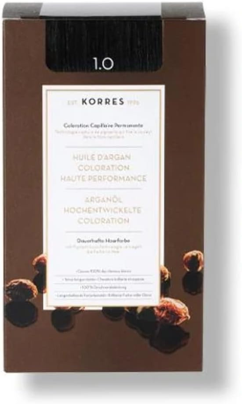 Korres Argan Oil Advanced Permanent Hair Colourant - 7.1 Ash Blonde - Black image number 4