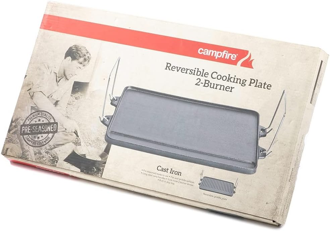 Campfire 2 Burner Gas Cooker Plate, 44 Cm Length X 24.5 Cm Width image number 2