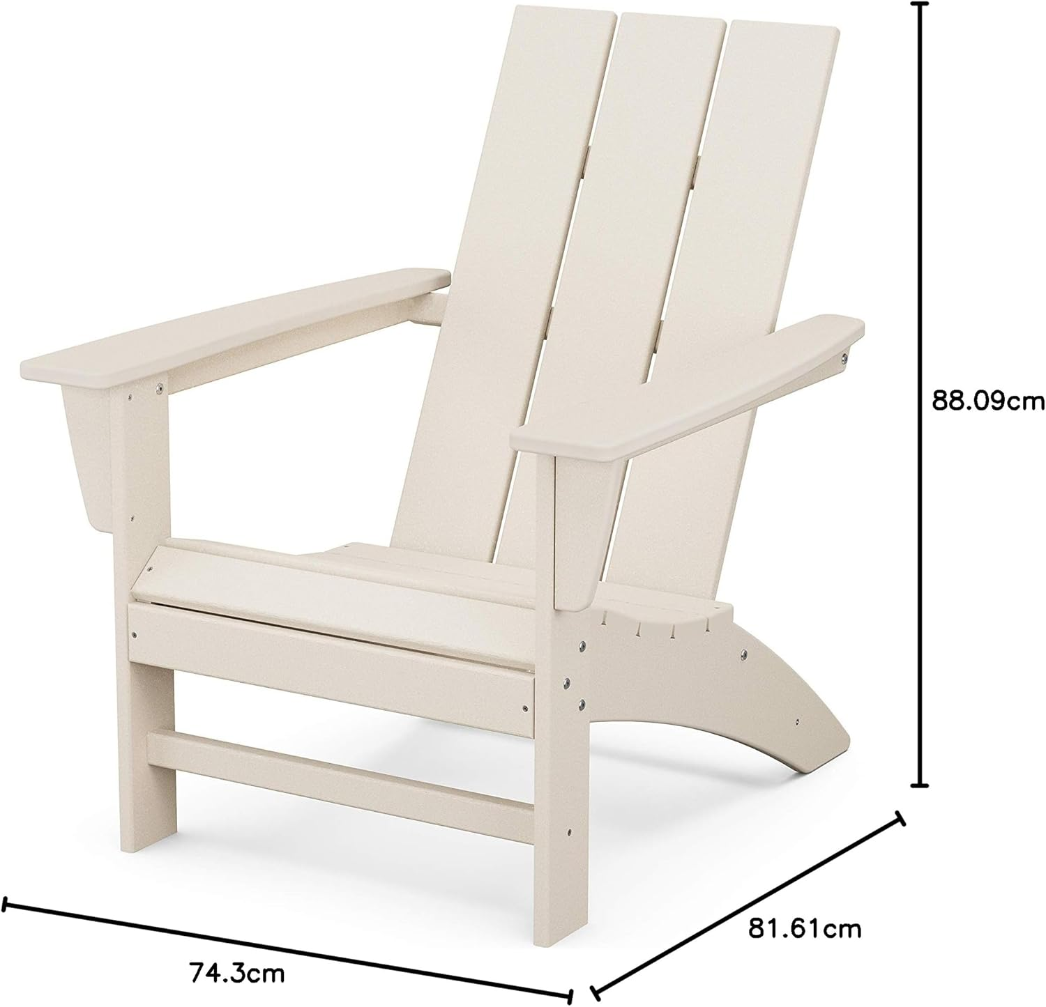 POLYWOOD AD420SA Modern Adirondack Chair, Sand