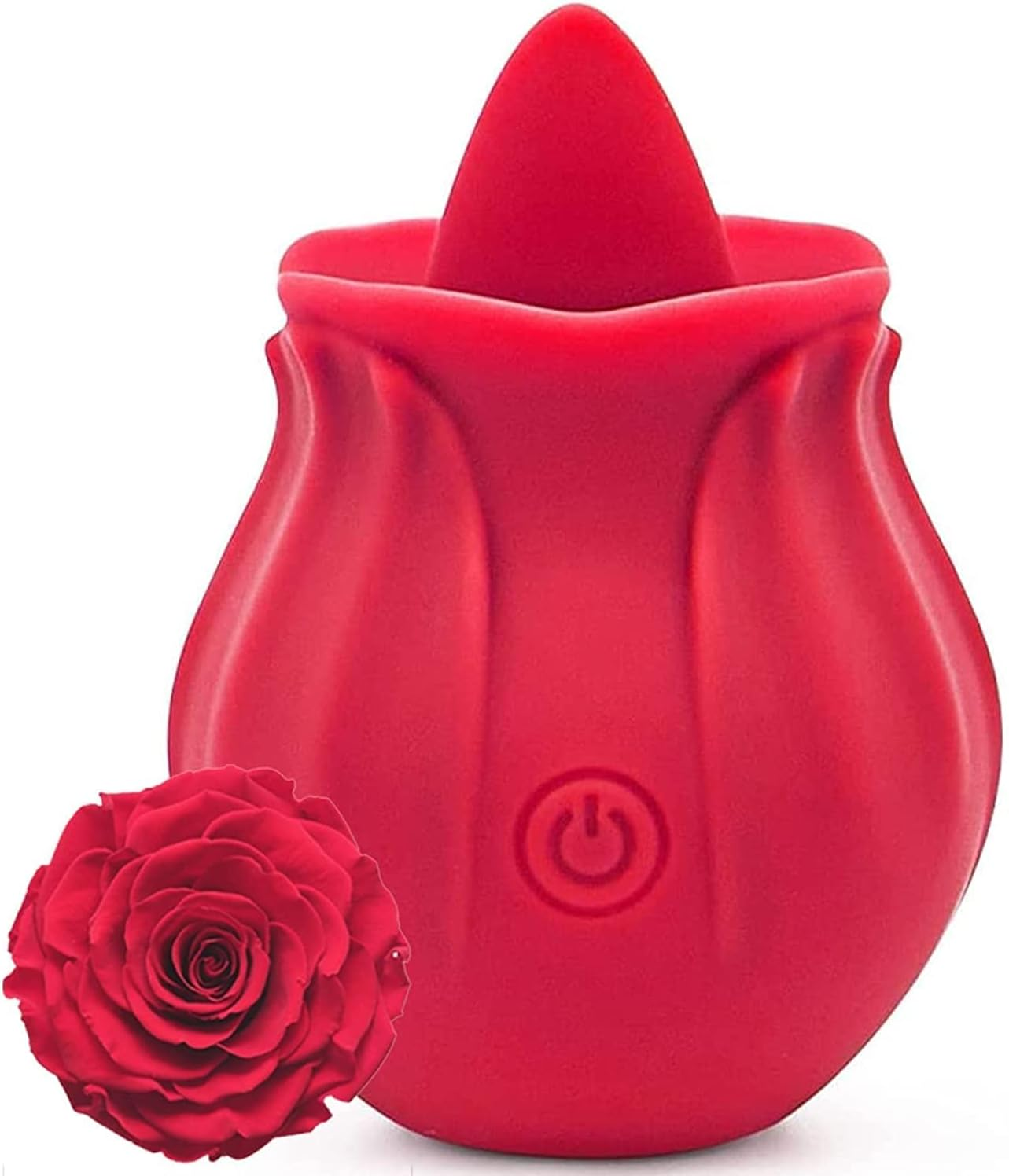Kwevos Full Range Colors Rose Tongue for Licking, Rose Toy for Women Gift， Rose Red Toy, Electric Women Relaxing Adult Toy, Support 10 Modes Stimulator Licking Nipple image number 4