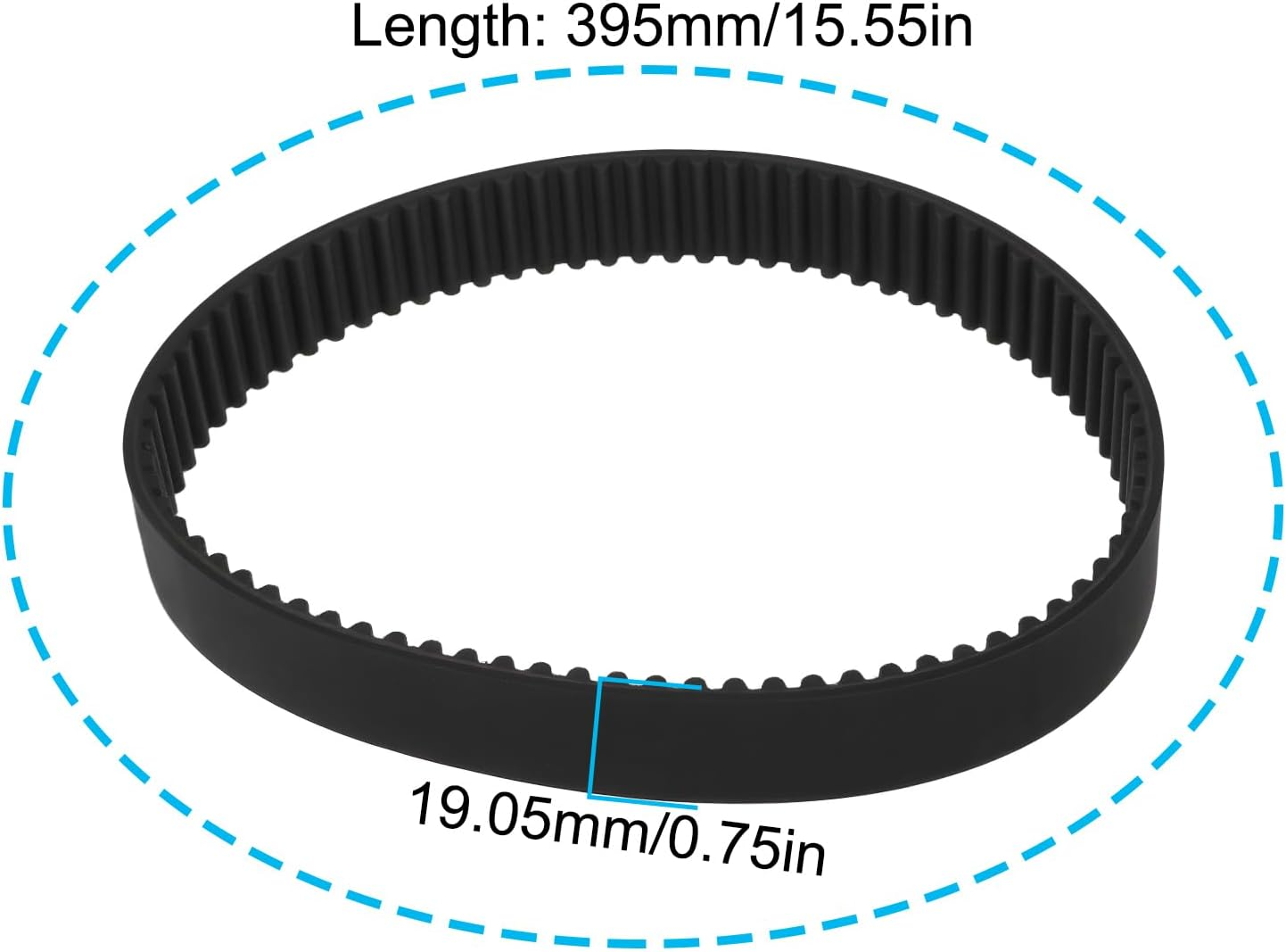 2X Lawnmower Drive Belt 79T Compatible with Qualcast Compatible with Concorde Compatible with Bosch Mowers Rakers image number 5