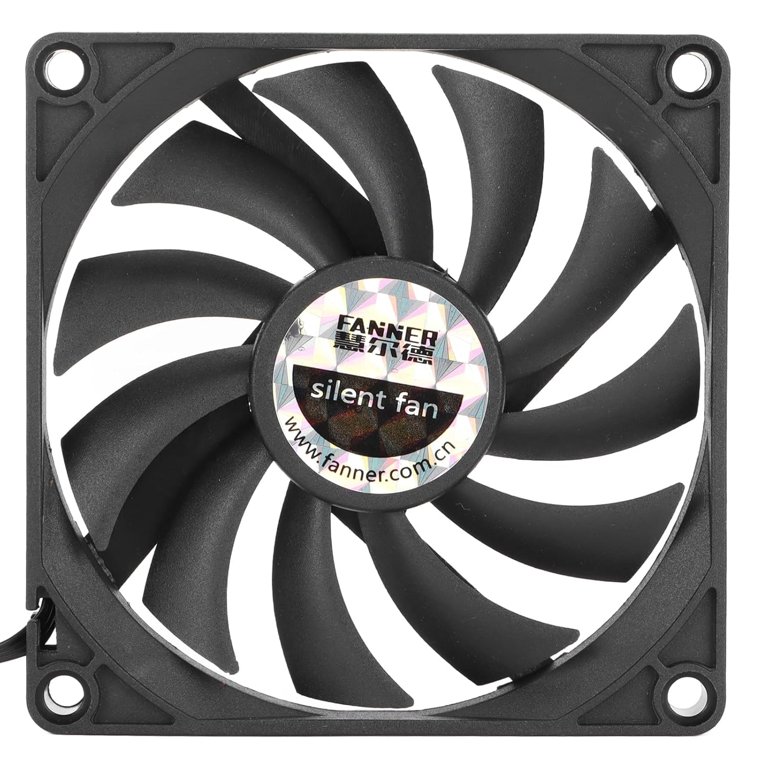 EVGATSAUTO 80Mm Cooling Fan, Low Noise Durable 2500RPM PWM Speed Regulation with Ultra Thin Design for PC Case Electronic Equipment image number 2