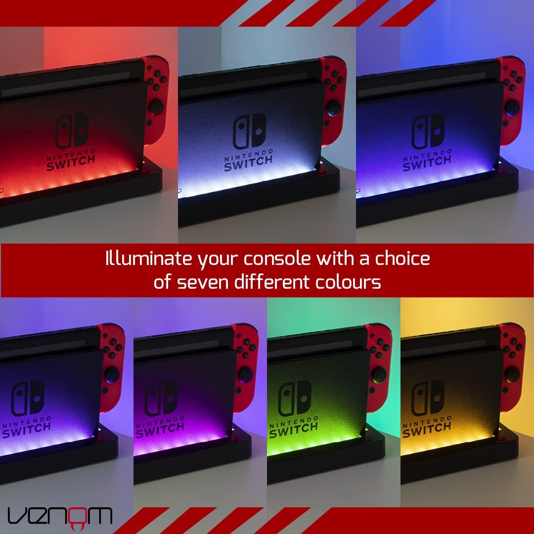 Venom Multi-Colour LED Light-Up Console Stand - Switch image number 5