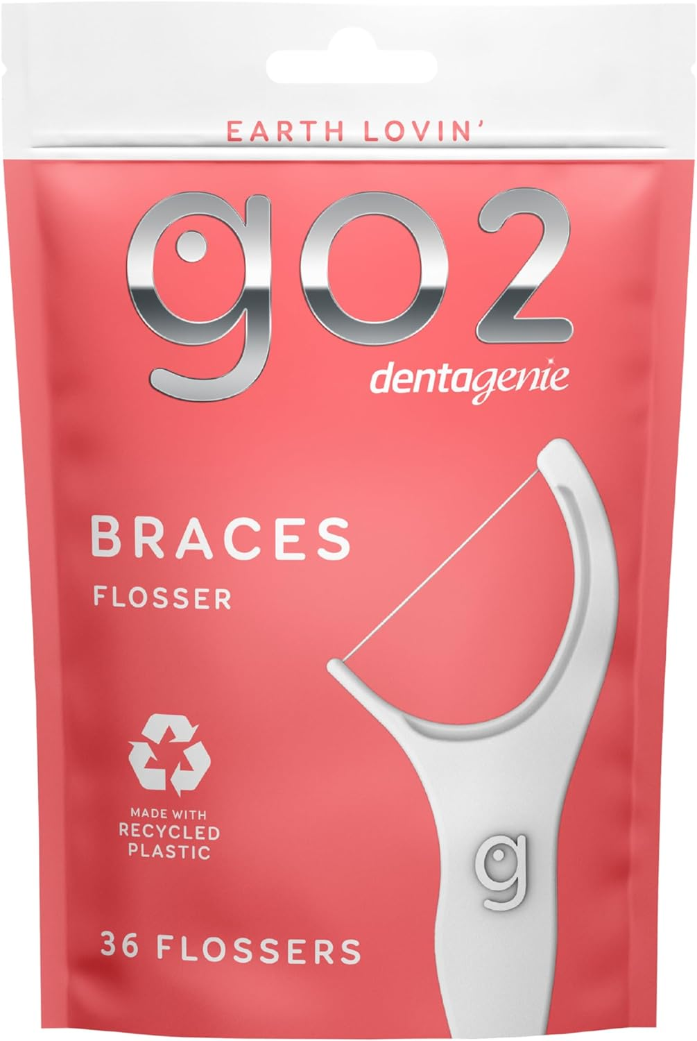GO2 Dentagenie Braces Flossers 36Pk. image number 2