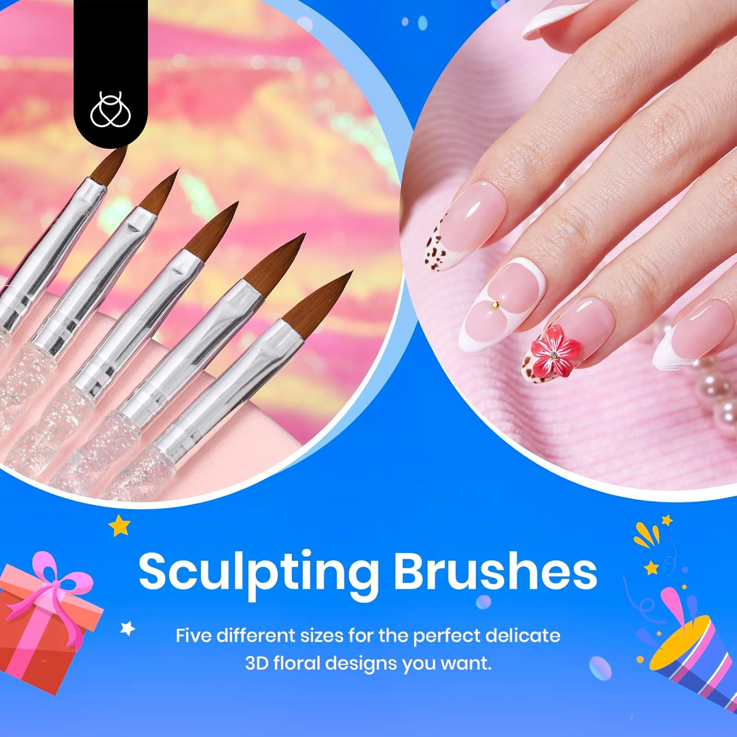 Beetles Nail Art Brushes-Bt-Nb052Us image number 1