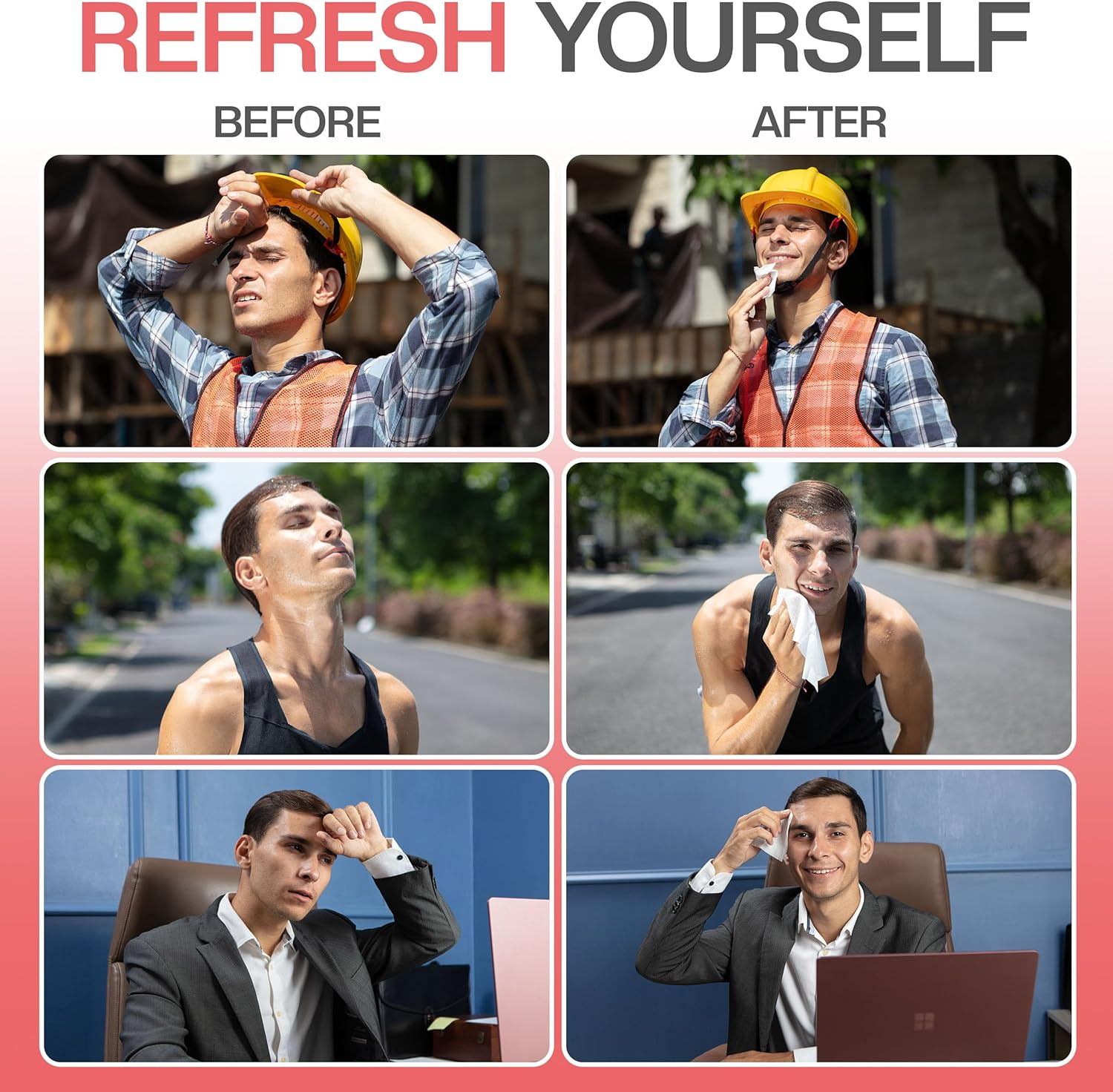 The Nobleman Face + Body Cleansing Wipes: Refreshing - with Aloe & Eucalyptus - 120 TOTAL WIPES (30Ct X 4) - Travel-Friendly, Skin-Nourishing, All-In-One Wipes for Men & Women image number 3