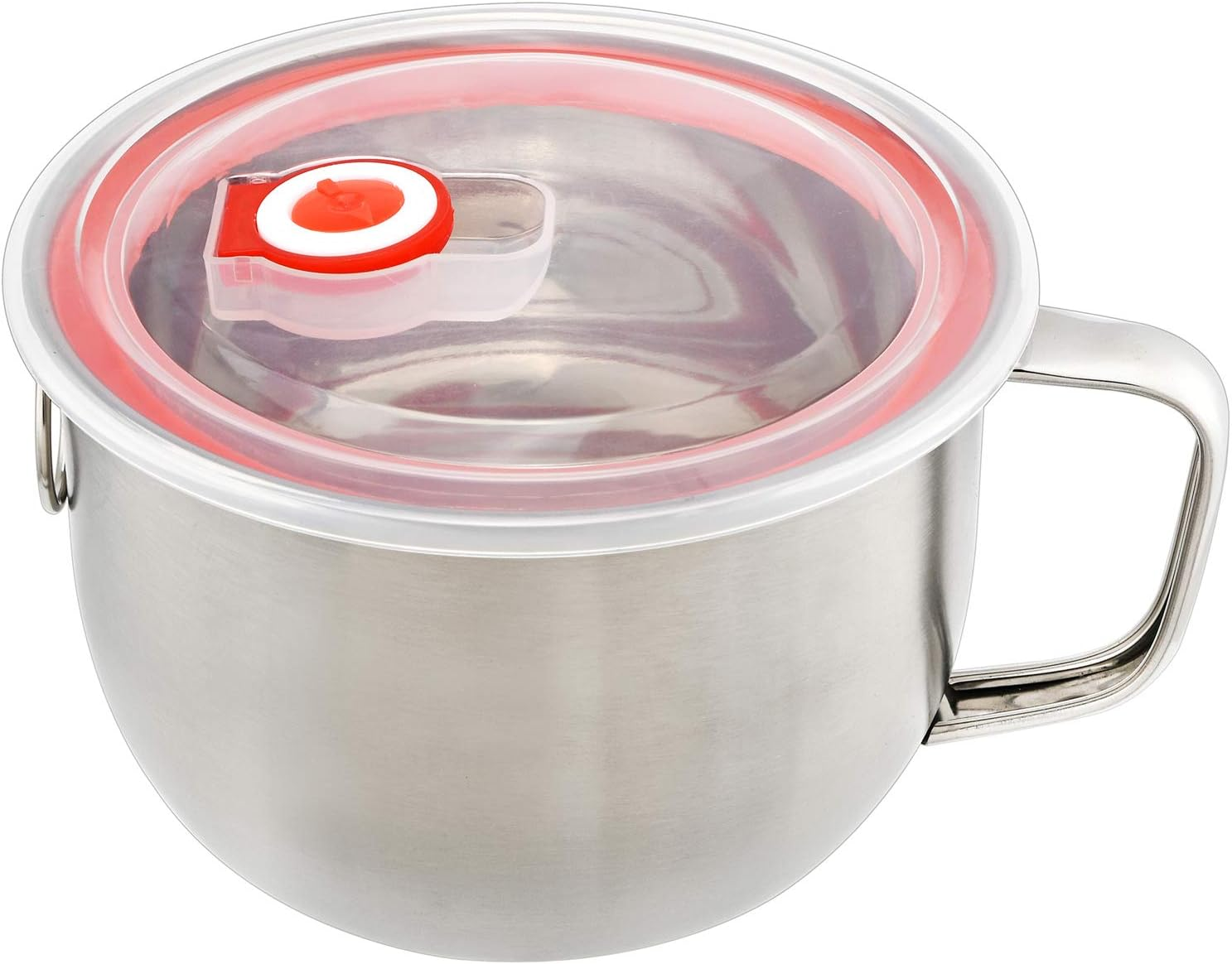 Mirenlife 18/8 Stainless Steel Leak Proof Food Storage Container with Handle and Lid, Snack Bowl, Stainless Steel Bento Lunch Box, Soup Bowl, Noodle Pot, Ramen Cooker, Induction Cooker Directly image number 3