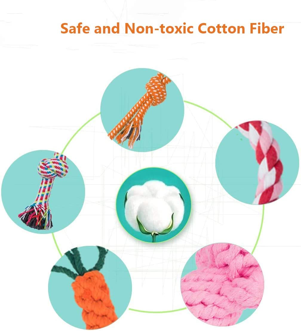 25 Pack Dog Toys Aggressive Chewers,Hmnxg Puppy Toys Chew Toys Dog Toys for Small Dogs Rope for Medium to Large Dogs - 25 Pcs image number 1