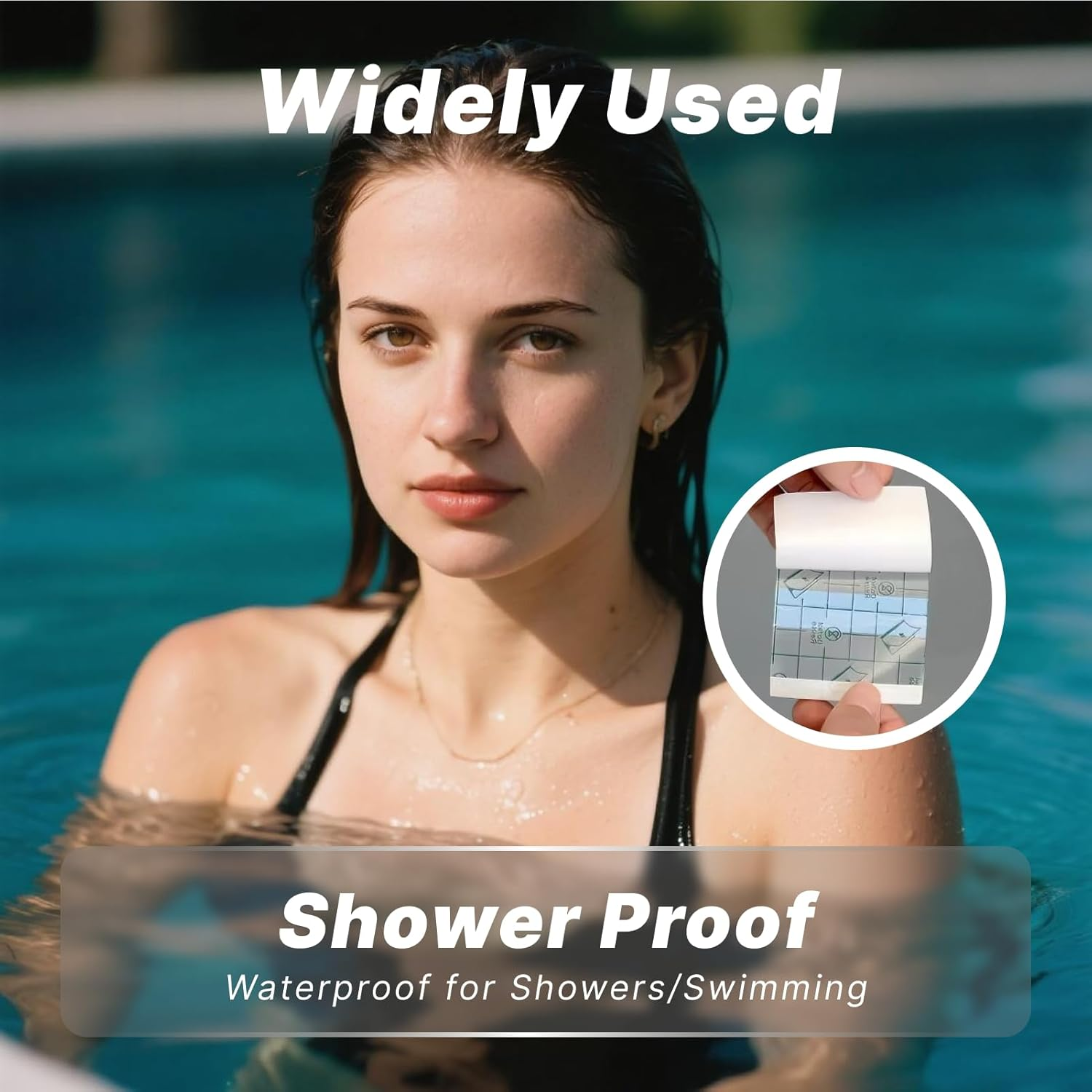 Waterproof Transparent Bandage Roll, 10Cm X 10M, Cuttable, Self Adhesive Stretch Film Dressing for Wound Care, Tattoo Aftercare, and Pet Wound Protection, Elastic, and Moisture Proof Transparent Tape image number 2