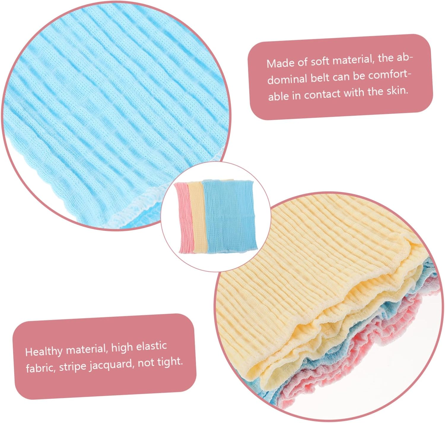 3Pcs Maternity Belt Belly Band for Pregnancy Postpartum Umbilical Cord Care image number 4