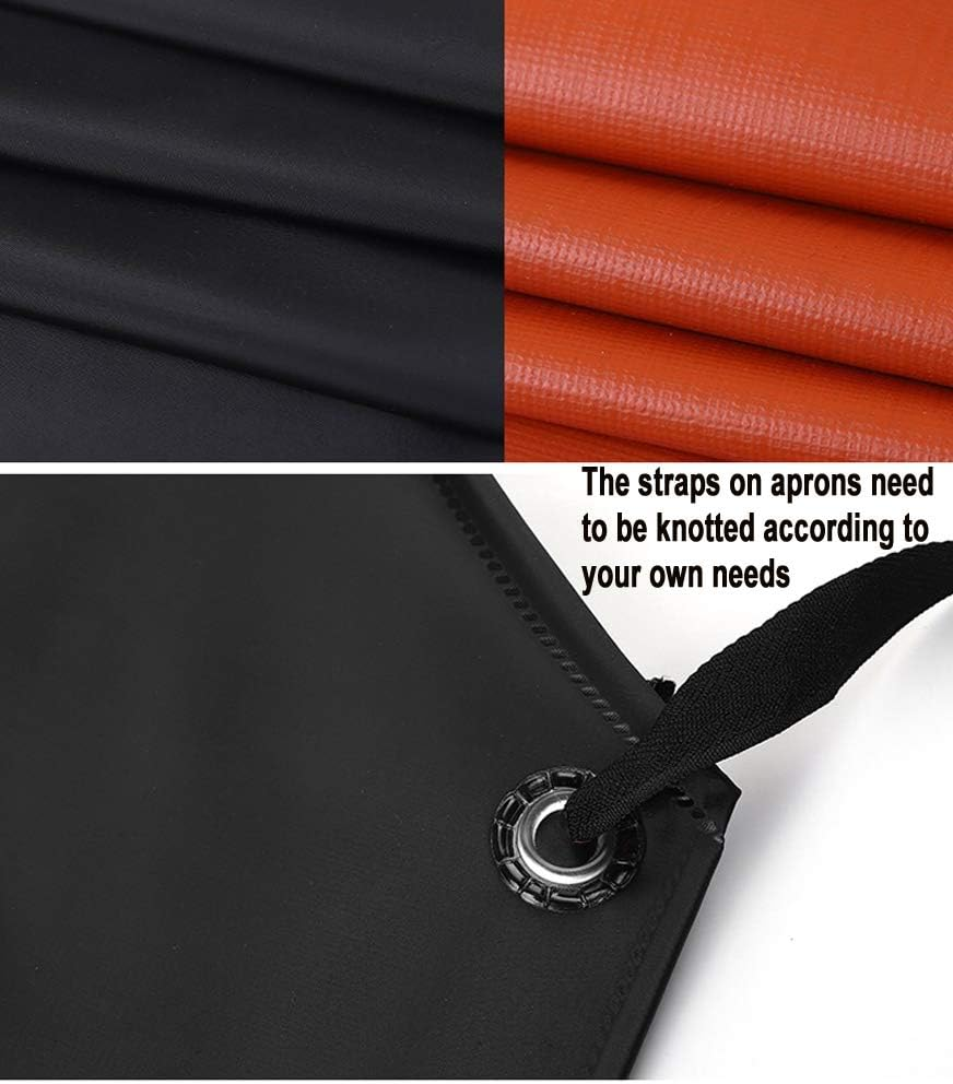 Waterproof Apron Rubber Vinyl, Heavy Duty 43" X 31" Plastic Apron Keeps You Clean and Dry When Dishwashing, Lab Work, Butcher image number 3