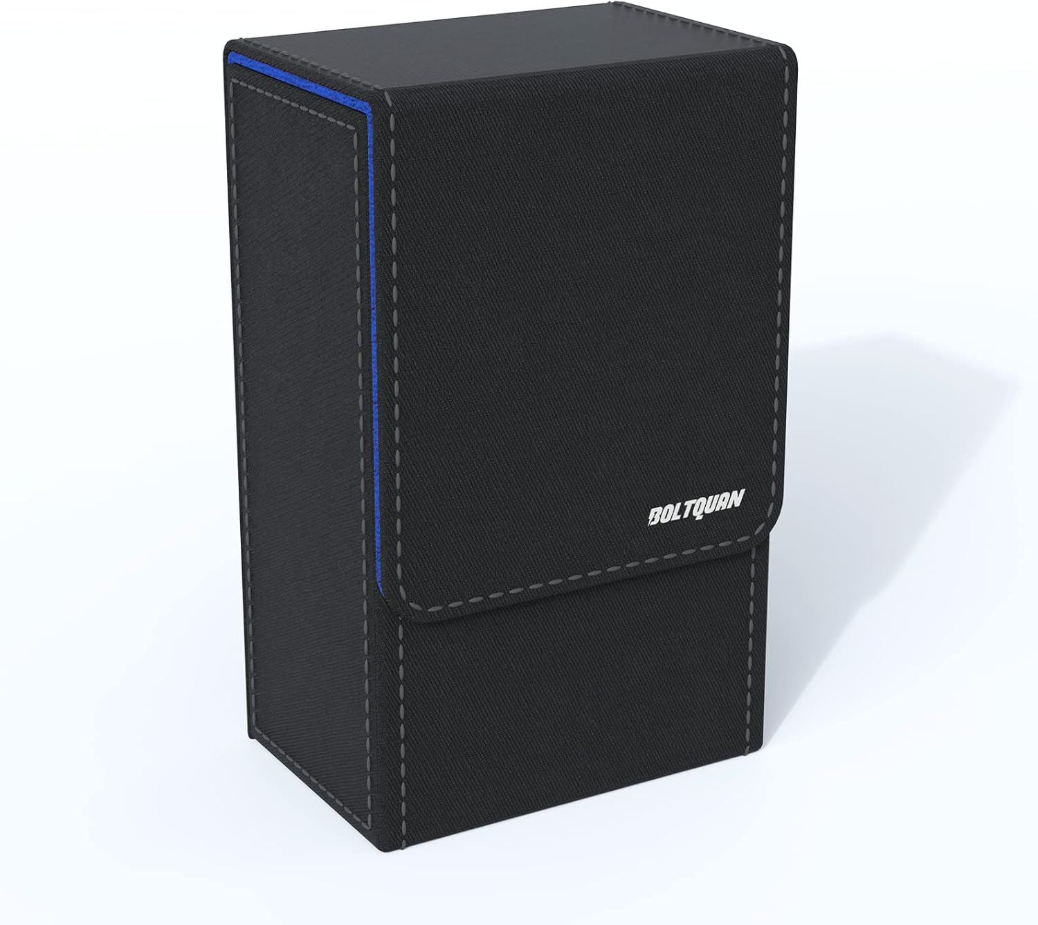 Black Tarot Card Holder with Black Interior; Fold Top Tarot Card Box Case with Magnetic Lid Closure; Fits Rider Waite Tarot Card Deck; Holder Measures Standard Size 5.39 X 3.38 X 2 in (137*86*51Mm)