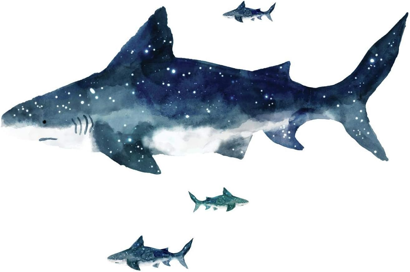 Roommates RMK4014GM Shark Peel and Stick Giant Wall Decals image number 3