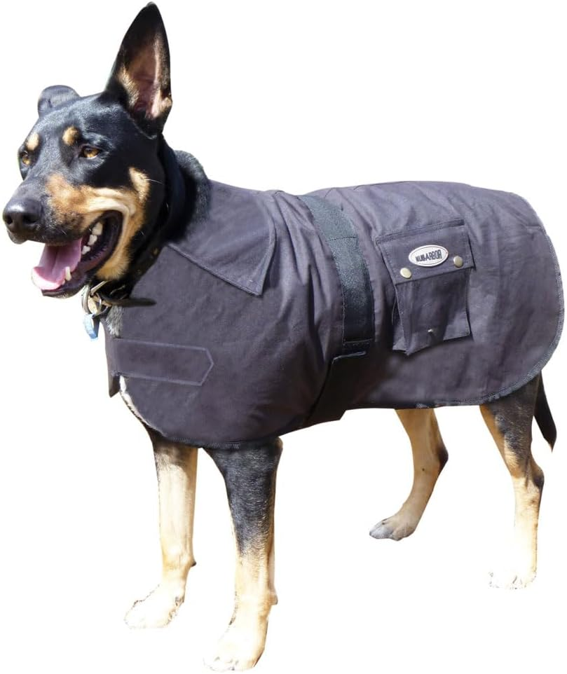 Oilskin Dog Coat Nullarbor Rug Waterproof Winter Sherpa Fur Lined 25Cm-85Cm (25Cm) image number 3