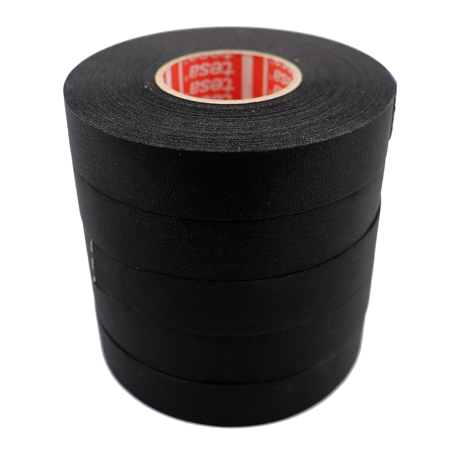 Tesa 51036 19Mm*25M Flag-Resistant PET Cloth Automotive Harnesses Tape for Automotive Engine, Protect against High Temperature, Abrasion, Chemical & Fluid, 1 Roll