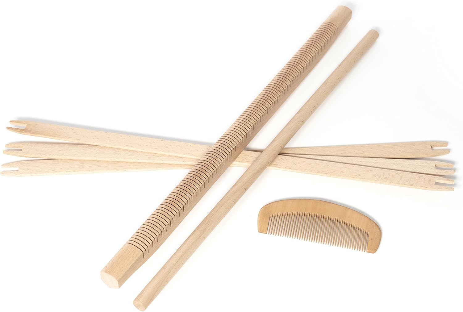 Wooden Weaving Loom - Large 23.4X18.5 Frame, Lift Up/Down, Adjustable Stand, Multi-Craft - Complete Kit