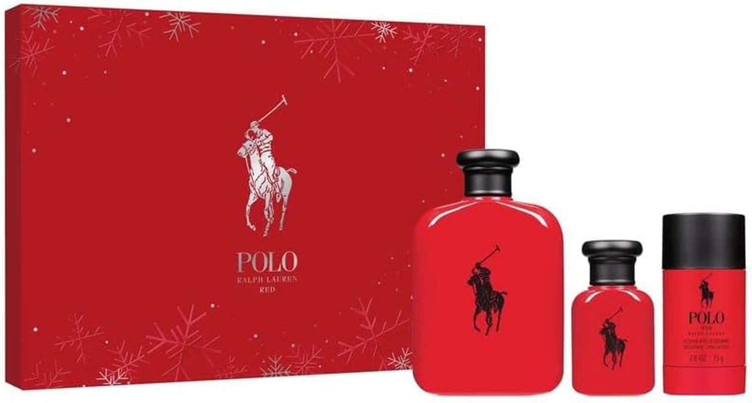 Ralph Lauren Polo Red Eau De Toilette 3 Piece Set
