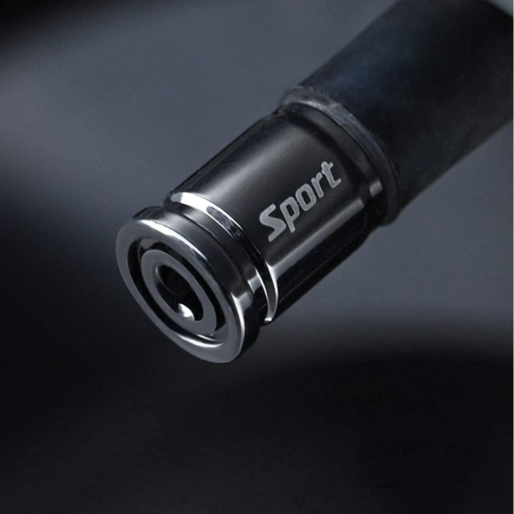 Dsycar 8 Pack Locking Tire Valve Stem Caps Auto Wheel Tyre Air Stems Cover with Rubber Seal, Anti-Theft Aluminum Valve Stem Caps Fits Cars, Motorcycles, Bicycles, Lock Tight Fit (8 Pack Bullet/Black) image number 1