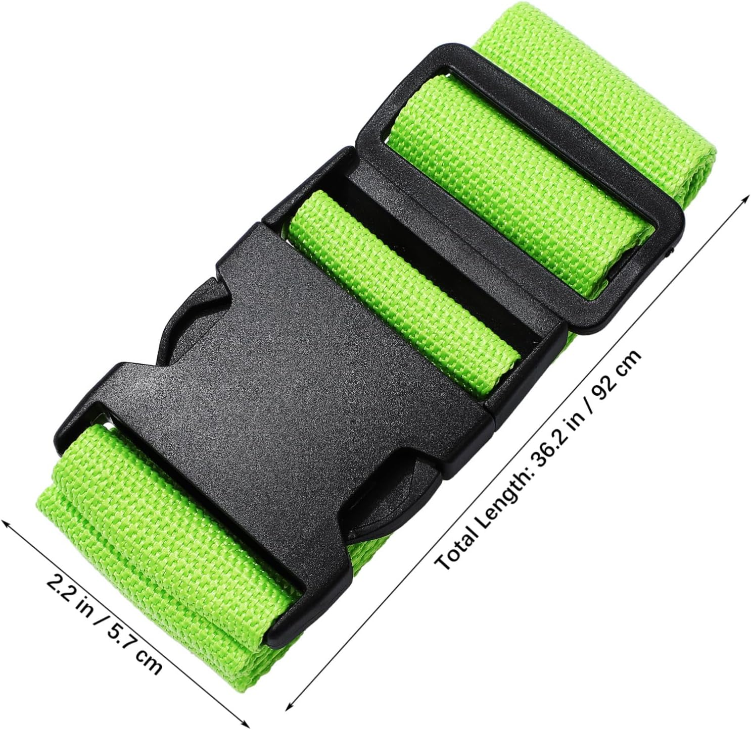 Gogogmee 4Pcs Luggage Straps Accessories Band Name Webbing Suit Stretchy for Ratchet Tags Grips Luggage Bag Strap Travel Elastic Bungee Polypropylene Green image number 1