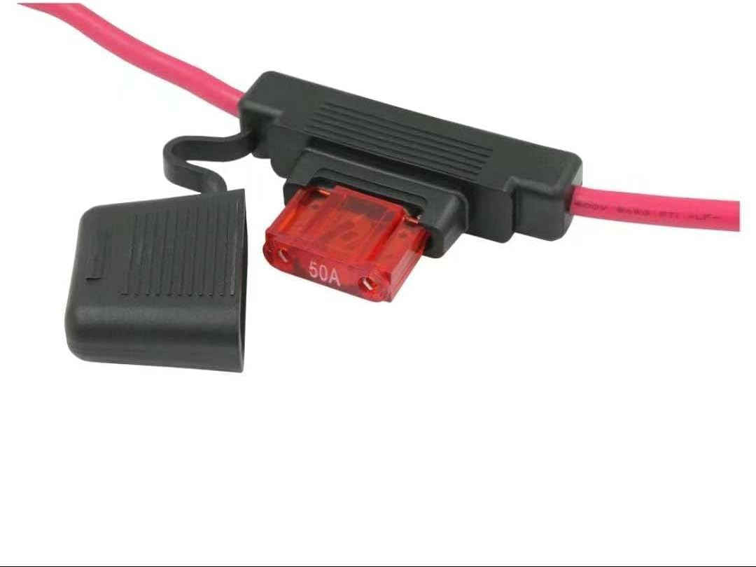 2 &times; 50 a Anderson Plug Cable with 30 Cm Twin 10 AWG B&S Lead & 50 a Inline Fuse &ndash; Pre-Wired, Weatherproof, High-Conductivity, for Battery, Solar, RV & DC-DC Applications (30Cm 50A 2) image number 4