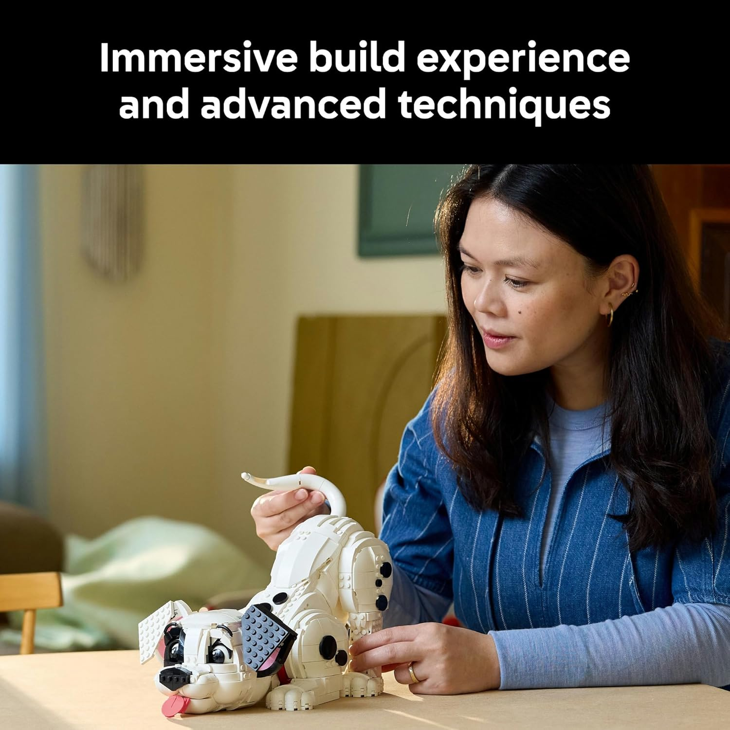 LEGO&reg; Disney 101 Dalmatians Puppy 43269 Nostalgic Toy-Giving Idea for Adults, Collectible Building Set with a Beloved Classic Character That Women, Men and Fans Will Love image number 5