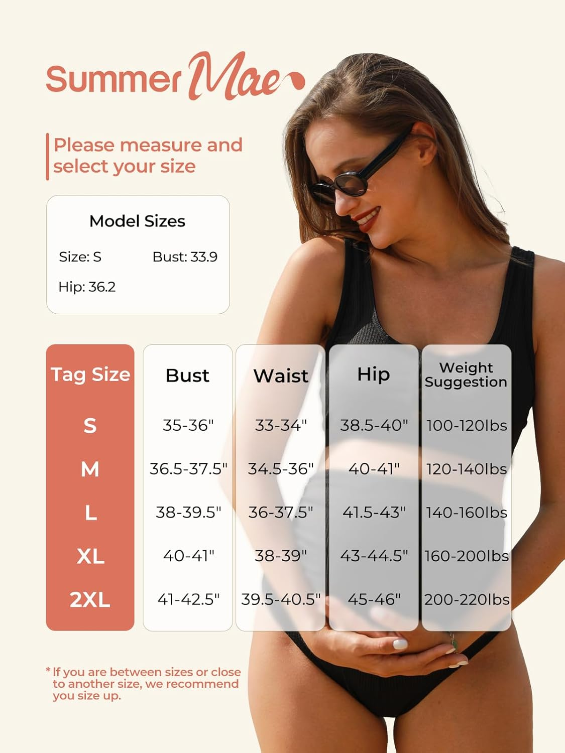 Summer Mae Maternity Ribbed High Waist Swimsuit Crop Top Bikini Bathing Suit High Cut Two Piece Pregnancy Swimwear