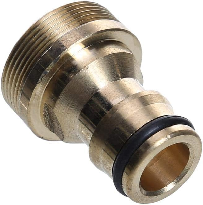 LCCFA 2-Pack 22Mm Female to 24Mm Male Solid Brass Garden Hose Adapter for Kitchen Sink & Bathroom - Threaded Tap Connector with O-Ring, Mixer Hose Fittings - Includes 1 Roll Anti-Leak Tape image number 6