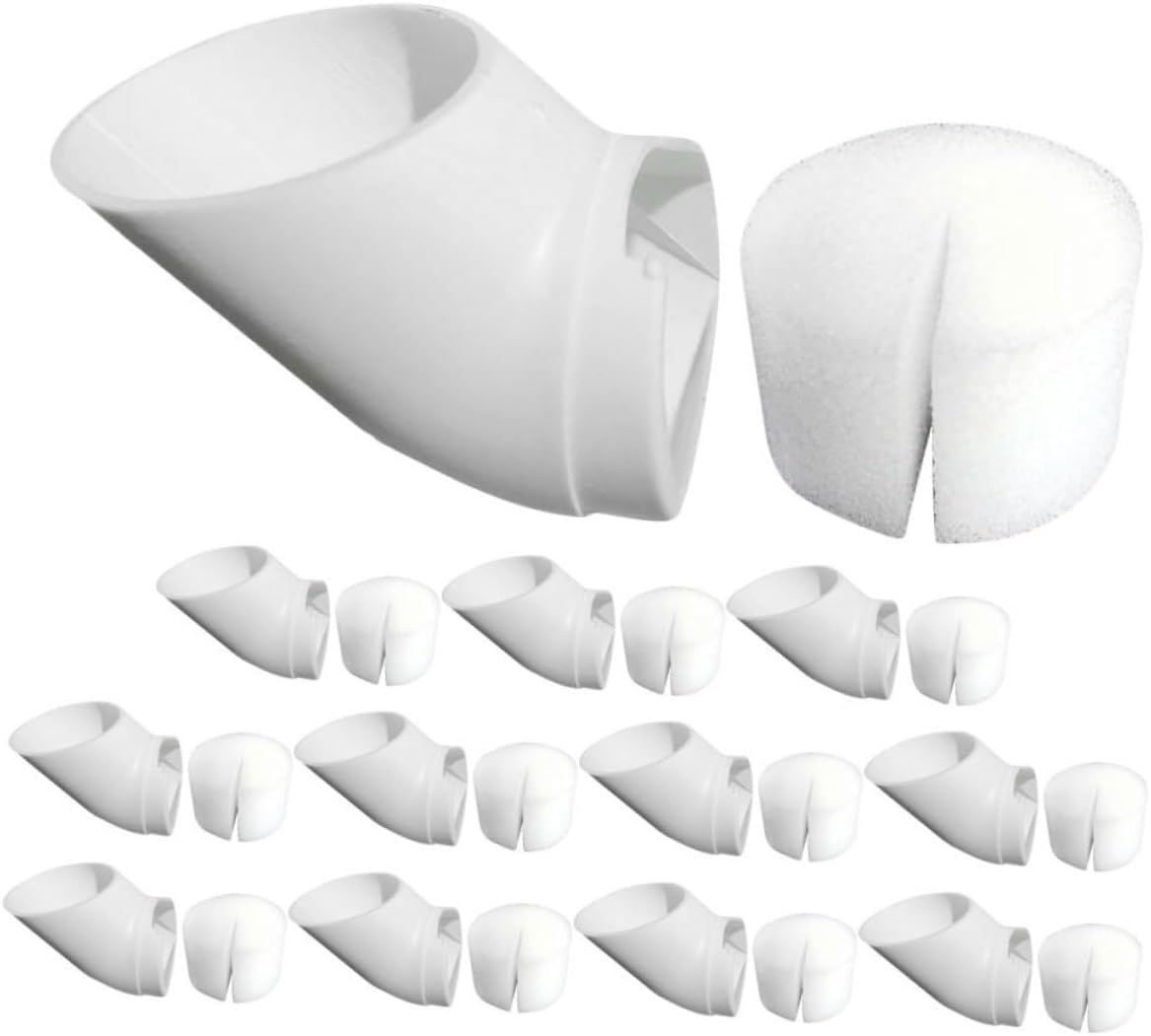 BESPORTBLE Hydroponic Column Tower for Indoor Garden Includes Cups for Plant Cultivation for Balcony Vegetable Growing Reusable Mesh Nursery Plant Cups and Sponge Supply