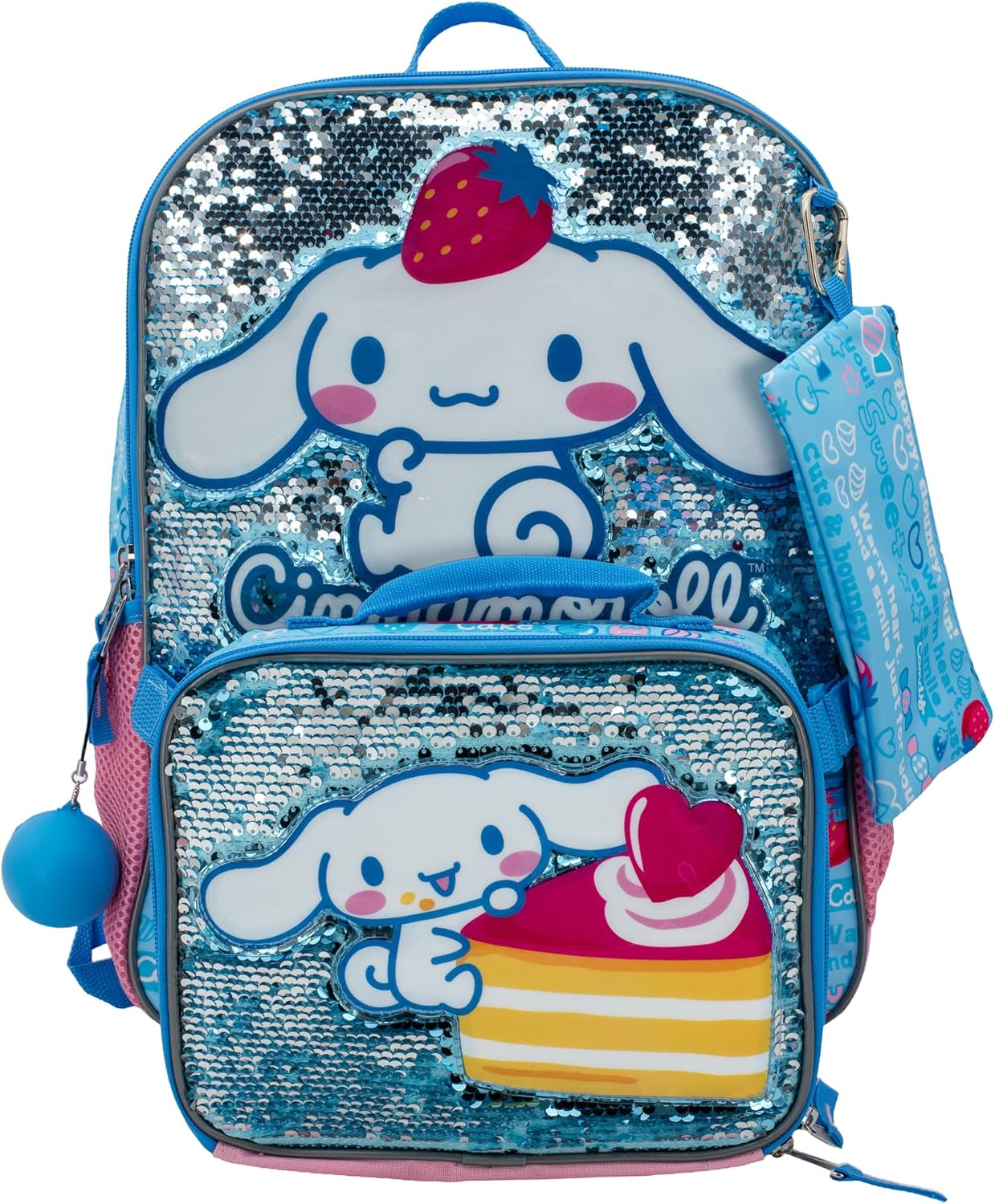AI ACCESSORY INNOVATIONS Bluey 4 Piece Backpack Set for Pre-School Girls & Boys, Kids 16' School Bag - Smurfs image number 2