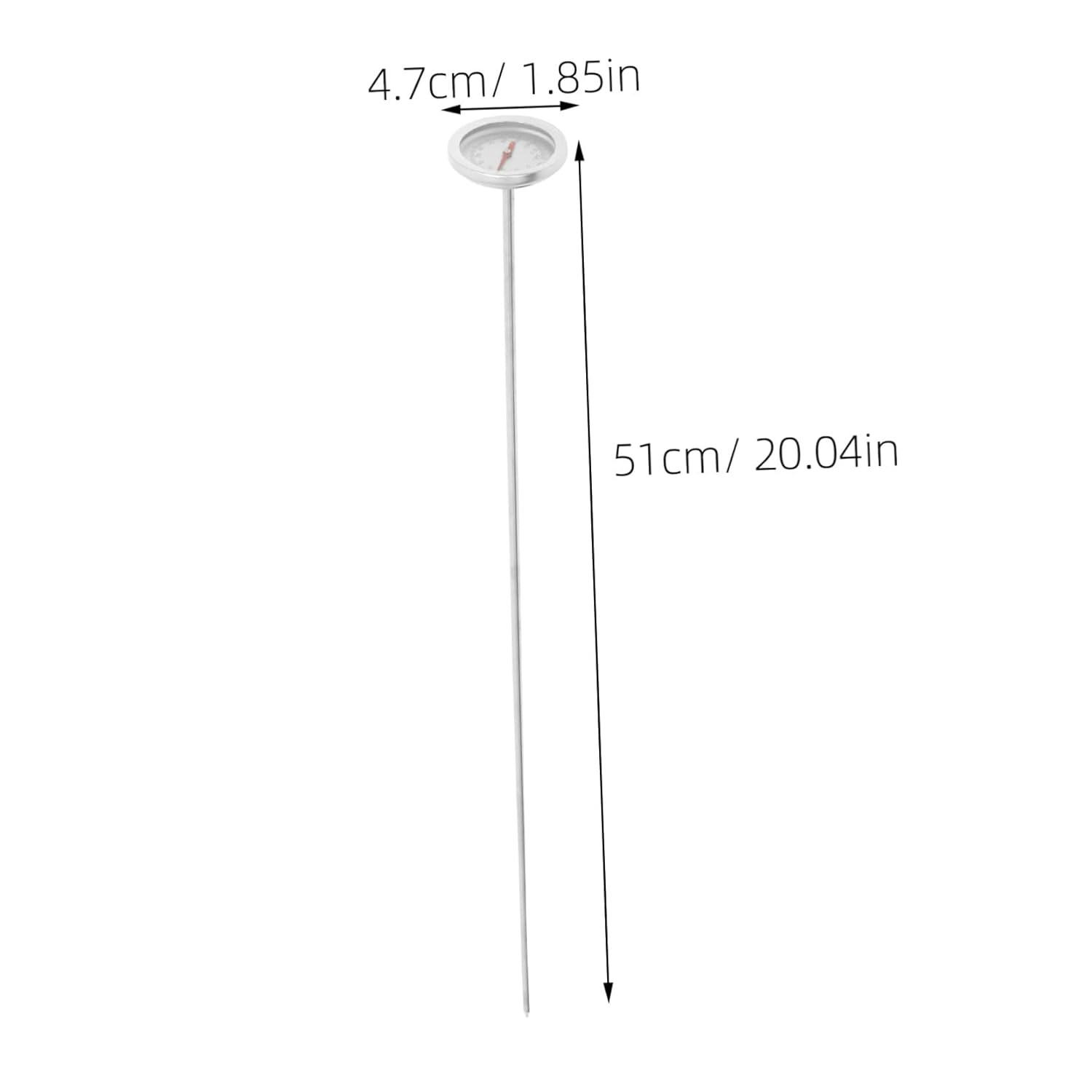 Ibasenice Portable Stainless Steel Compost Soil Thermometer with Probe for Outdoor Gardening Accurate Temperature Tool for Home Composting and Lawn Soil Monitoring image number 5