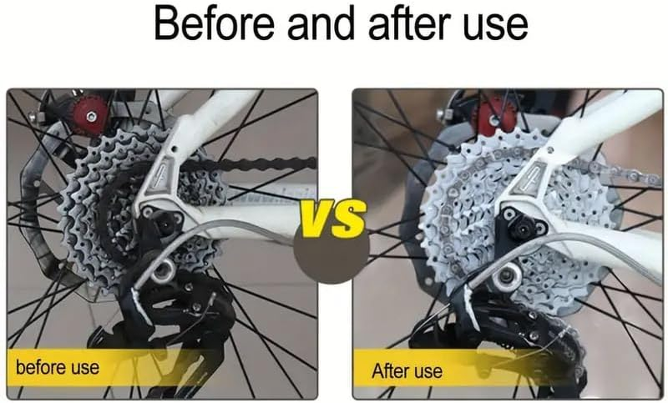 AIMALL Bicycle Chain Cleaner Tool Box Set &ndash; 360&deg; Cleaning Brushes with Magnetic Bottom, Multifunctional Chain Maintenance Tool for Mountain & Road Bikes image number 6