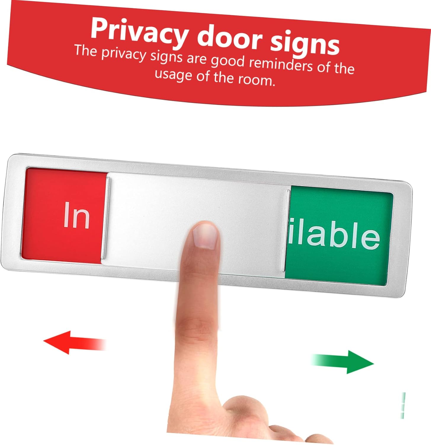 2 Pcs Use Sign Office Signs Open Closed Slide Door Indicator Bathroom Door Office Occupied Privacy for the Restroom Conference Room S Acrylic