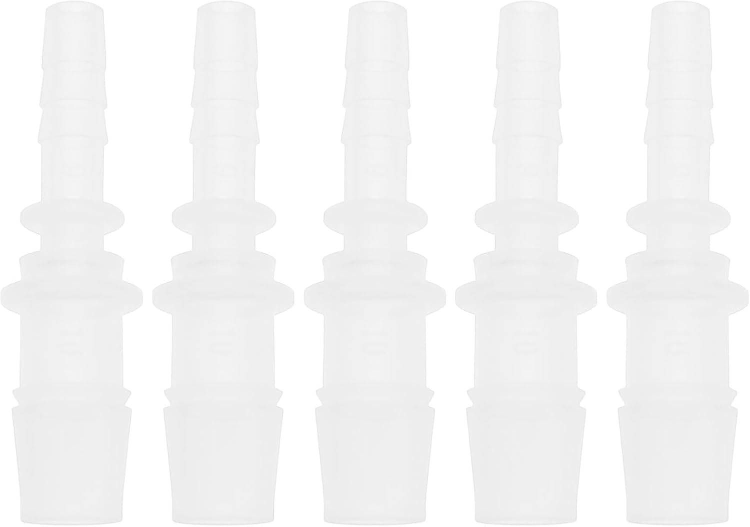 5PCS 6Mm to 10Mm Hose Fitting Hose Connector Plastic Adapter 54Mm Length Compatible with Cold Water Nozzle Tubes image number 3