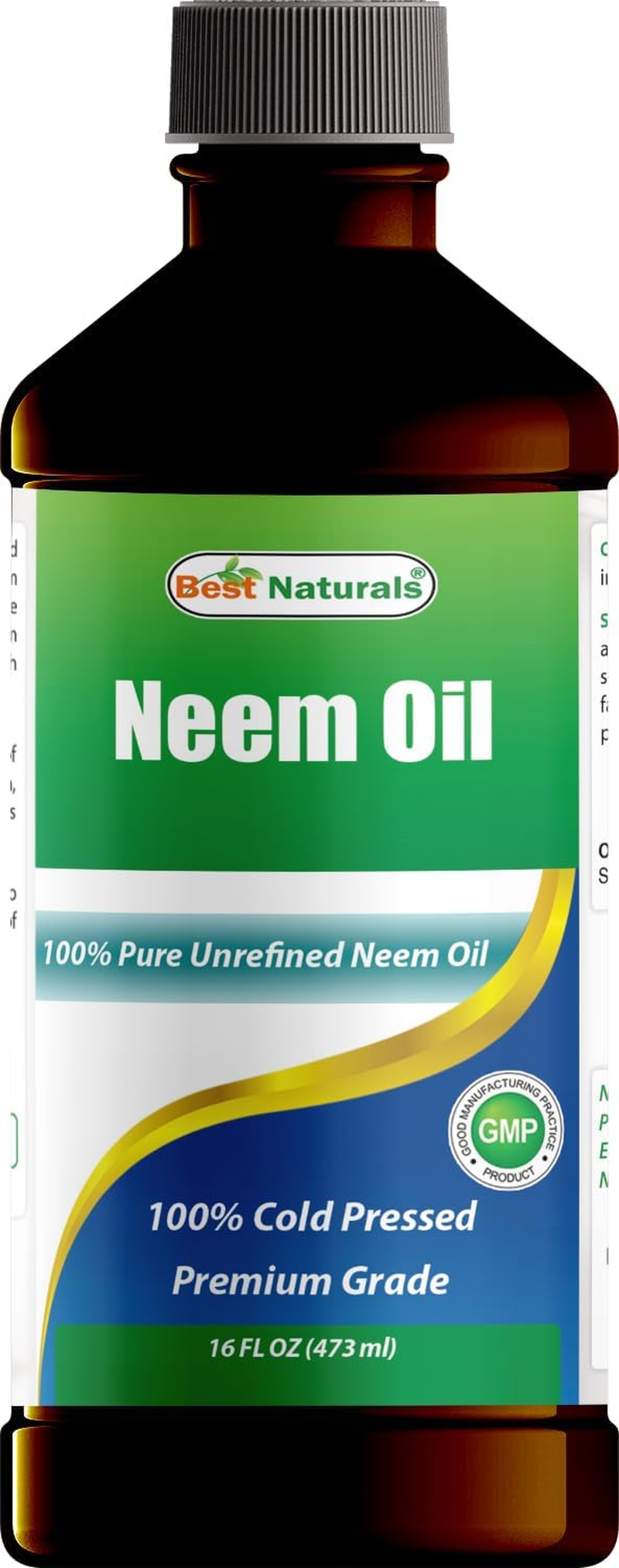 Best Naturals 100% Pure Neem Oil, 100% Cold Pressed and Unrefined - 16 OZ (1 Bottle) image number 3