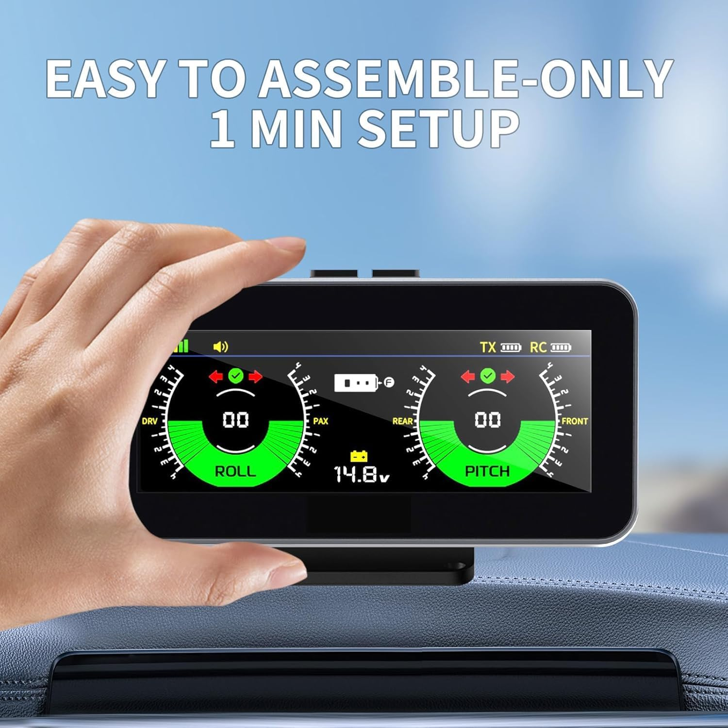 B-Qtech RV Leveling System, Camper Must Haves Smart Wireless Leveler for Travel Trailer Level Accessories, Easy Setup and App-Free, No Phone Required image number 3