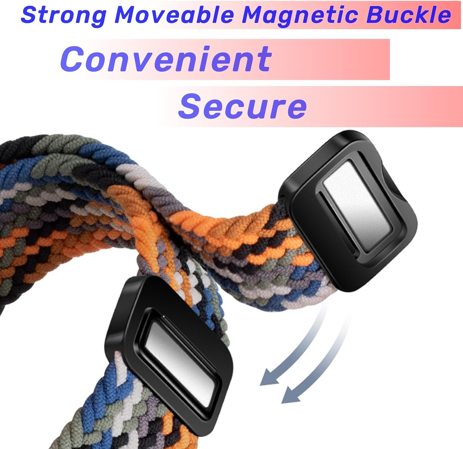 Watch Strap Compatible with Huawei GT5/GT4/GT3/GT2 46Mm, Magnetic Sport Straps Compatible with Garmins Vivoactive 4/Amazfits GTR 5/4/3 47Mm, Nylon Watch Band 22Mm for Redmi Watch 5 image number 1