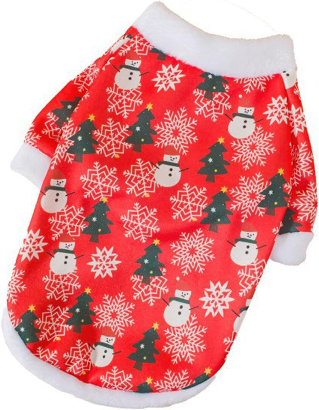 Dog Christmas Costume, Christmas Pet Costumes, Soft Dog Costume Christmas, Pet Clothing, Christmas Winter Coat Snowman, Christmas Jumper Dogs for Medium Small Dog Cat (M)