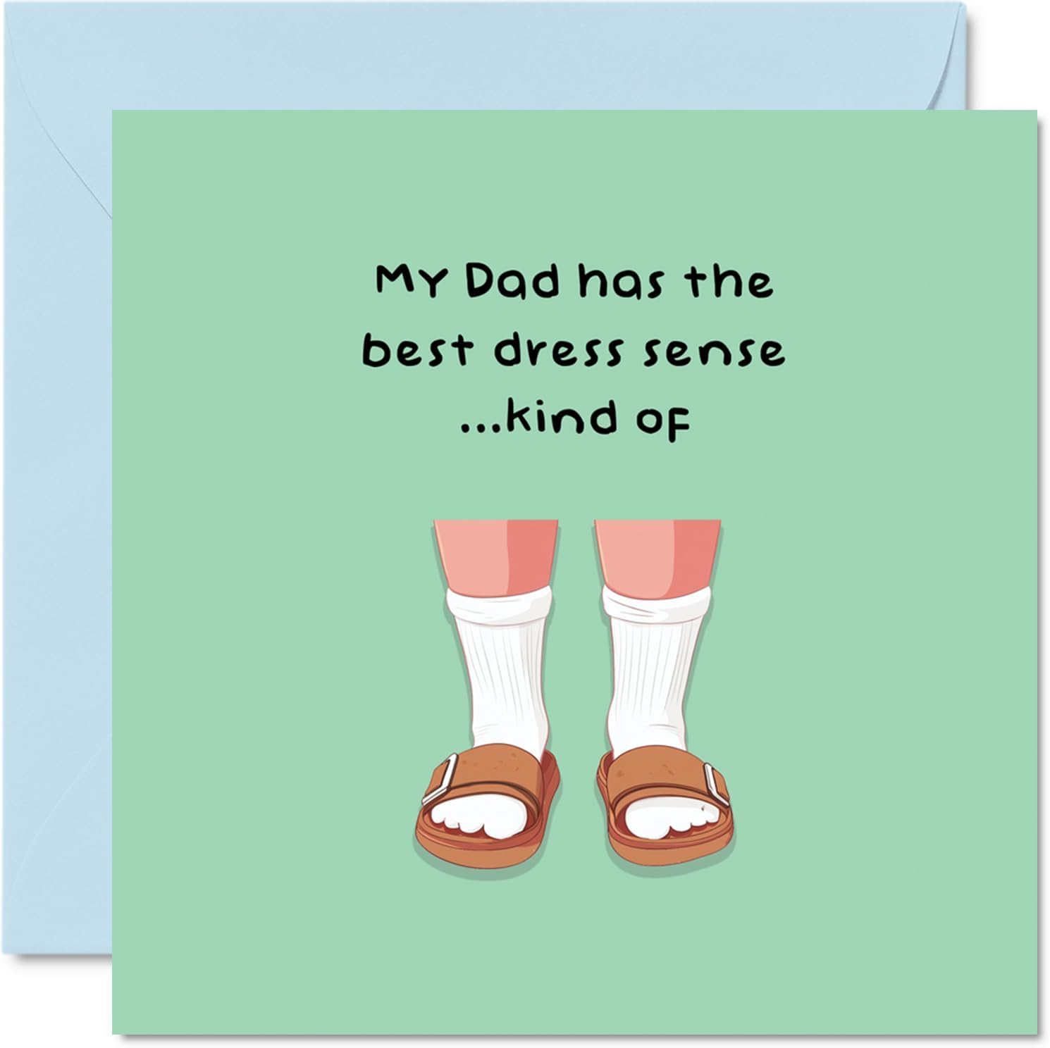 Dad Fathers Day Card - Dad Knows Everything - Happy Birthday Card for Father from Son Daughter, 145Mm X 145Mm Birthday Bday Greeting Cards