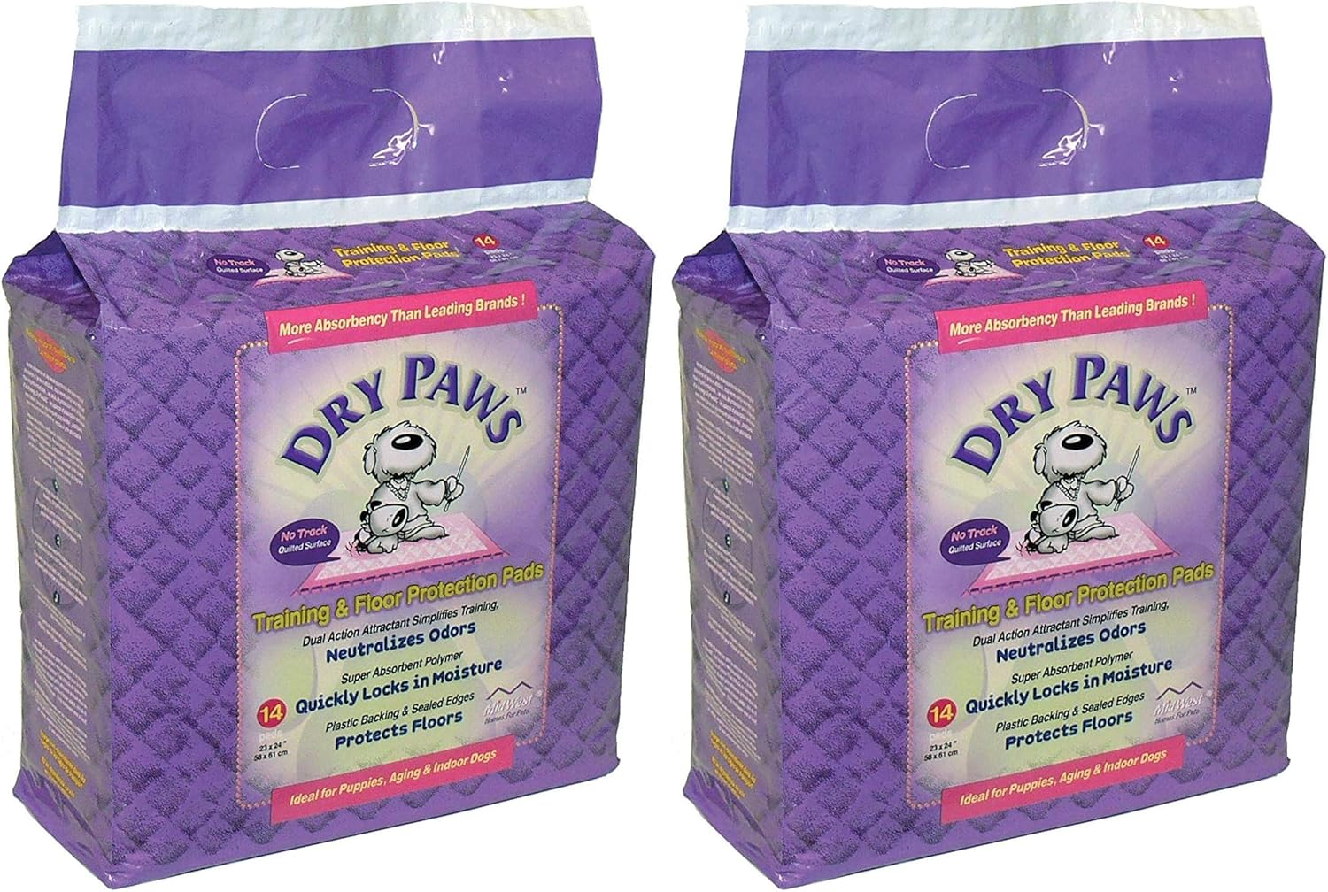 Midwest Homes for Pets Dry Paws Training and Floor Protection Pads, 30-Count image number 1