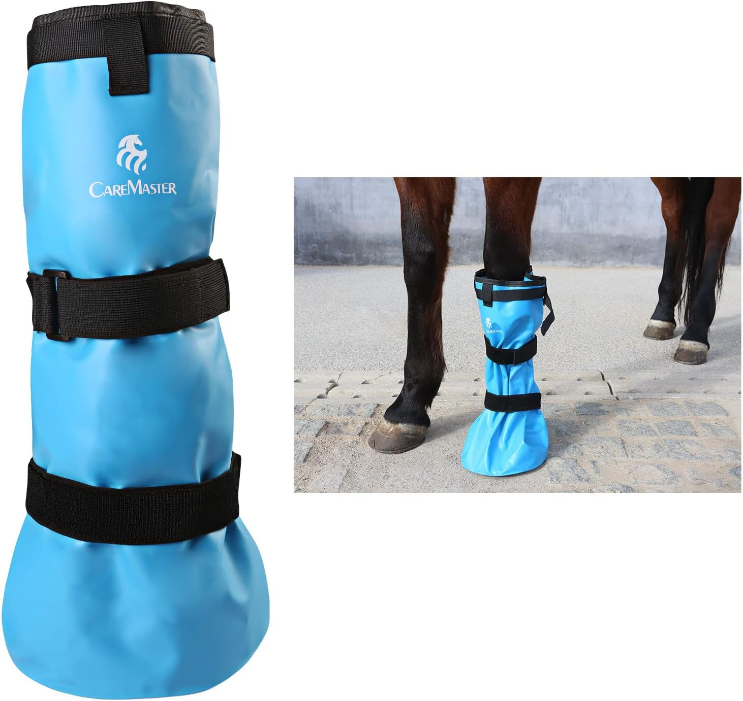 Caremaster Easy Use Hoof Soaking Boot for Horse Soaker Bag Equine Soaking Boot Hooves Care Treatment Bucket Soaker Sack