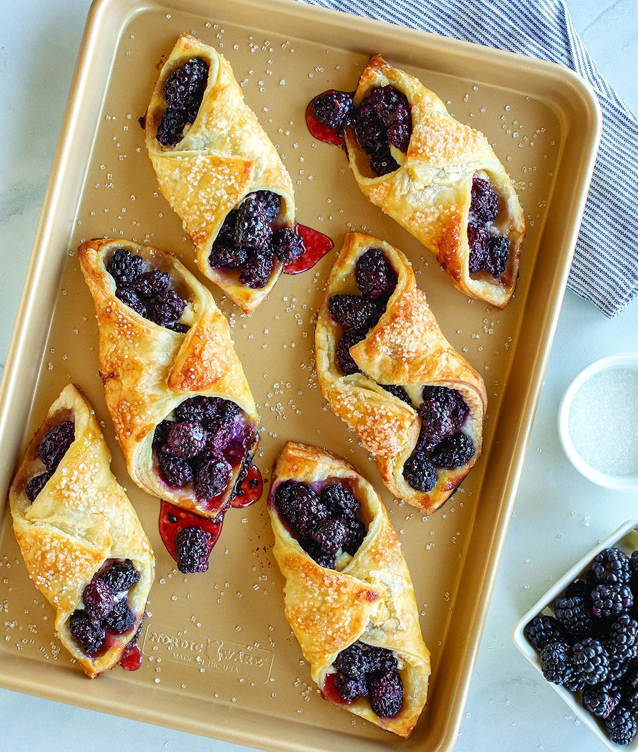 Nordic Ware Naturals Non-Stick Jelly Roll Baking Sheet, Gold, 15.125 X 10.625 image number 5