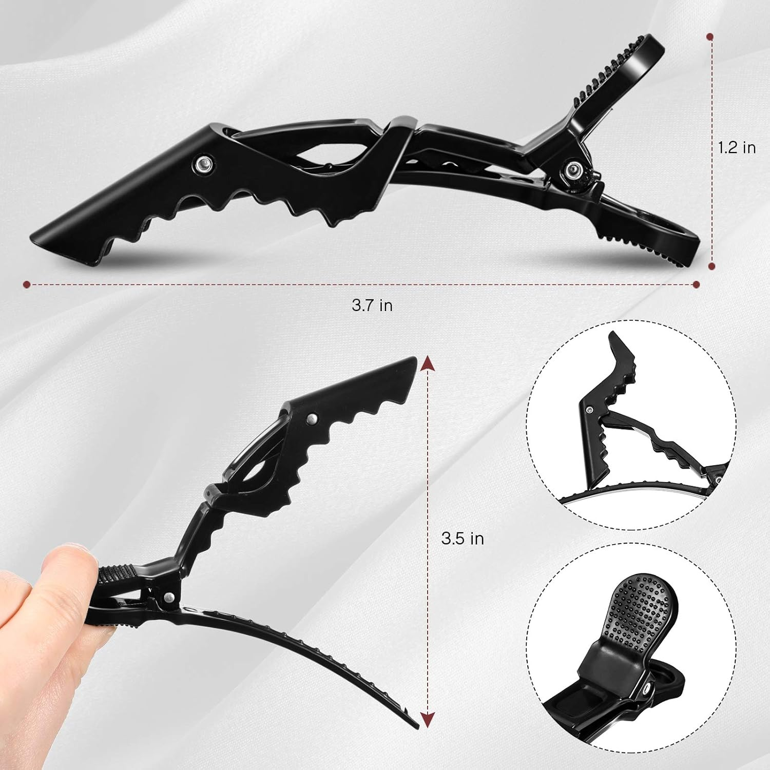 7-Piece Nylon Bristle Styling Set: Curly Hair Detangling Brush, Travel Brush, Hair Clips for Shaping and Defining Curls (Pink) image number 3