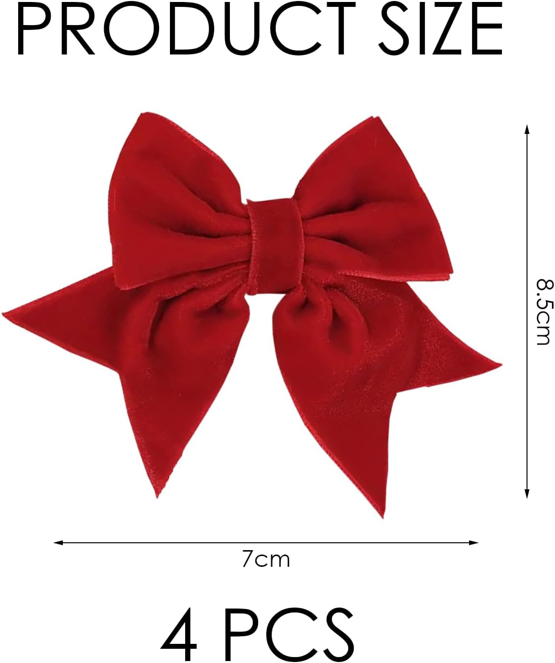 Pack of 4 Bug Hair Pins, Velvet Hair Pin, Classic Design Hair Accessories, Hairstyle Decorations, Simple Women'S Hair Accessories for Women image number 4