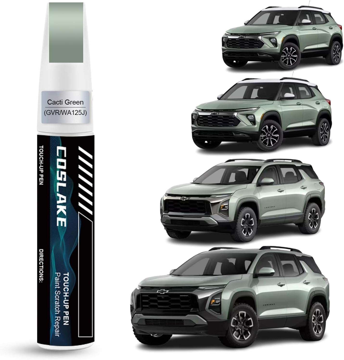 Car Touch up Paint(Dark Ash Metallic(G6M/Wa618G)) for Chevrolet, Car Paint Scratch Repair Kit, Quick & Easy Solution to Repair, 2 in 1 Scratch Remover Pen with Color-Matched