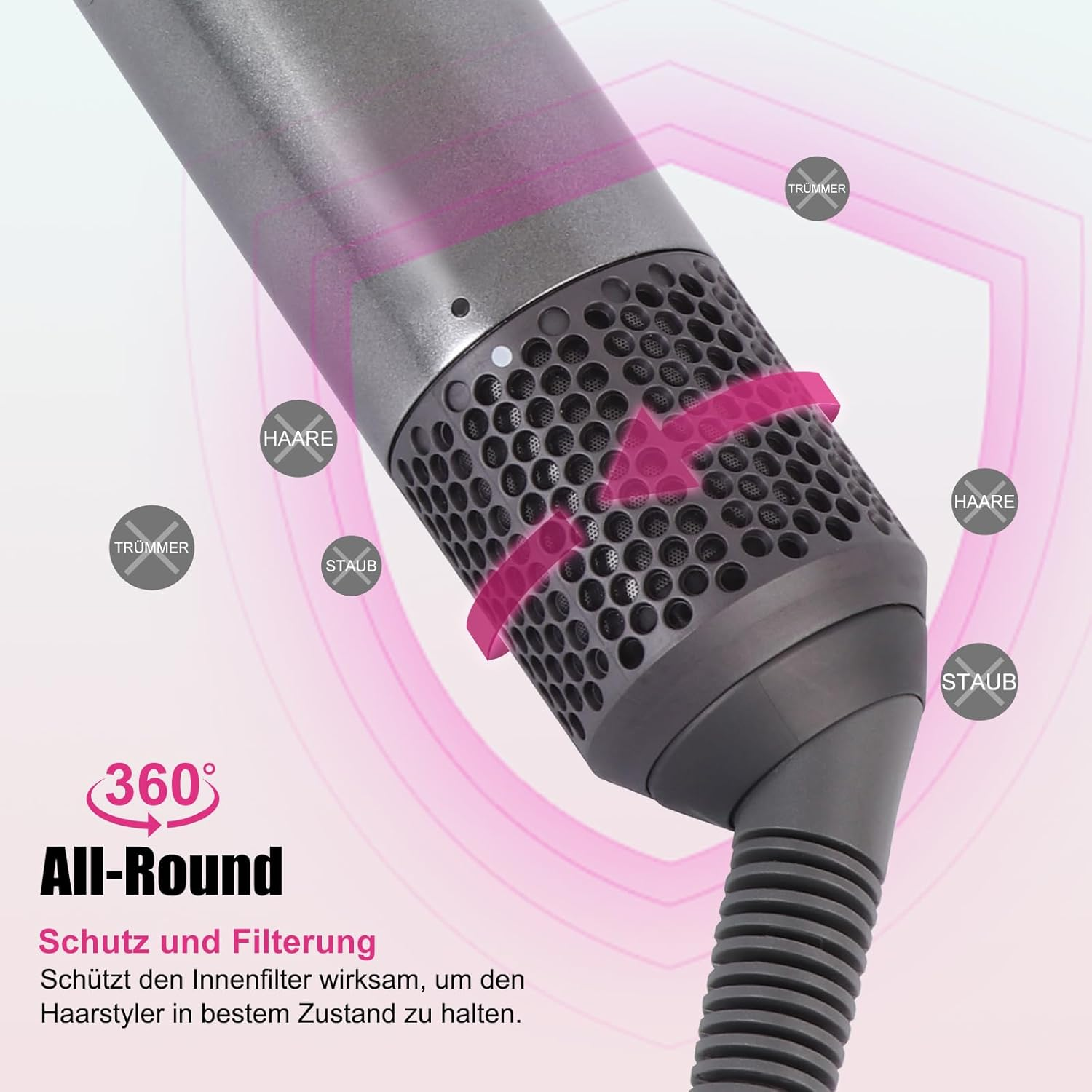 Filter Cover Replacement for Dyson HS01 HS05 for Airwrap Filter Hair Styler Accessories Outdoor Screen Magnetic Filter Cage Replacement Parts image number 5