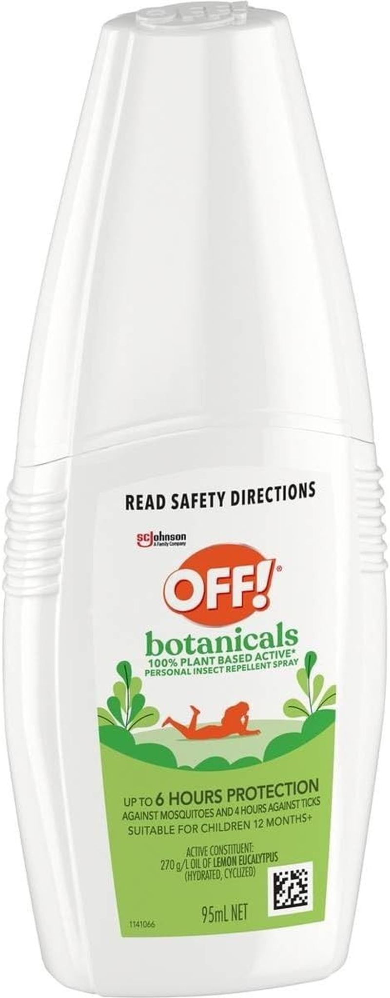 OFF Plant Based Active Personal Insect Repellent Spay 95 Ml image number 1