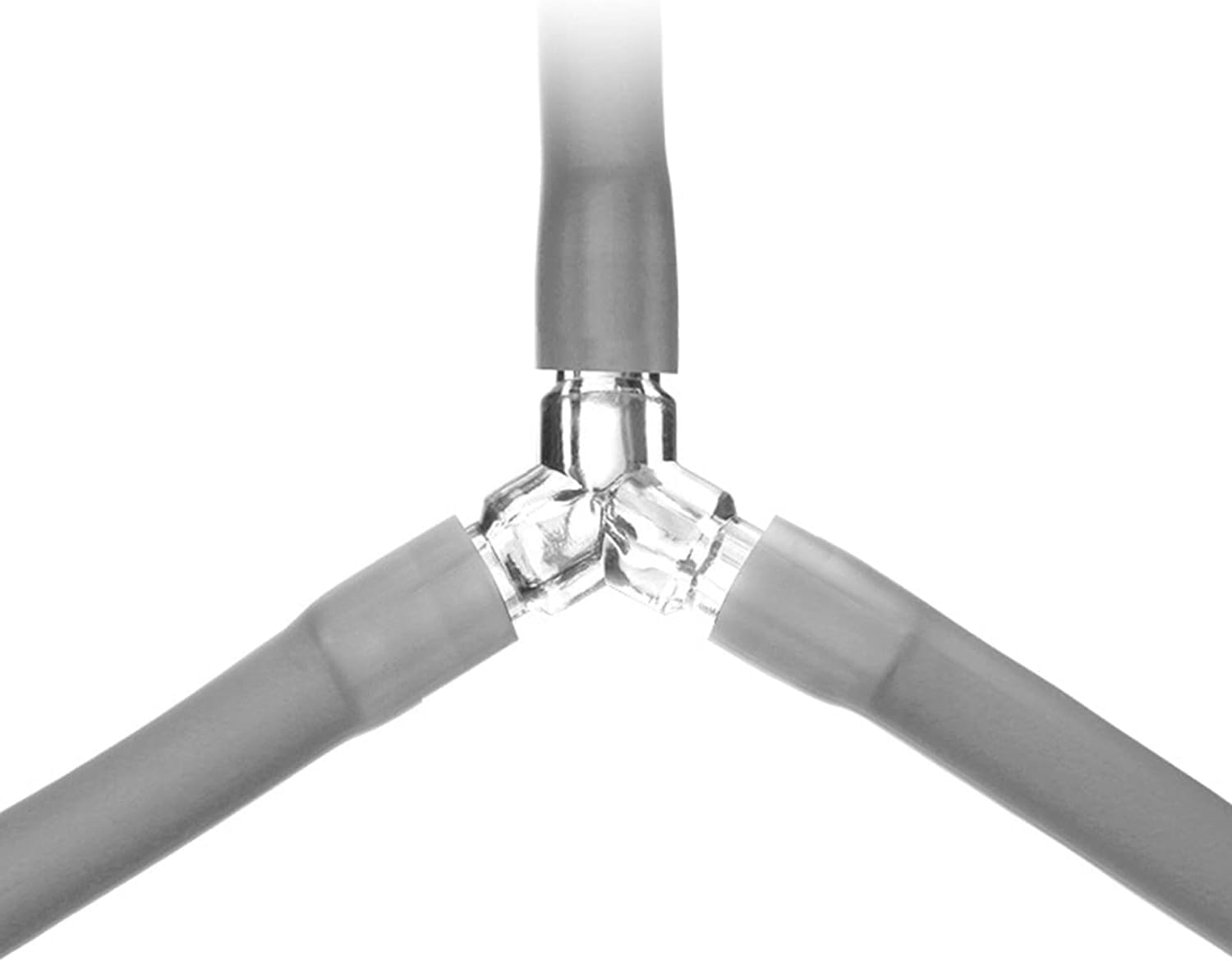 3-Way Control Lever Valve Distributor Splitter for Aquarium, 5Pcs Transparent, Tubing Connector Hose Fittings for Pumps and Filters image number 5