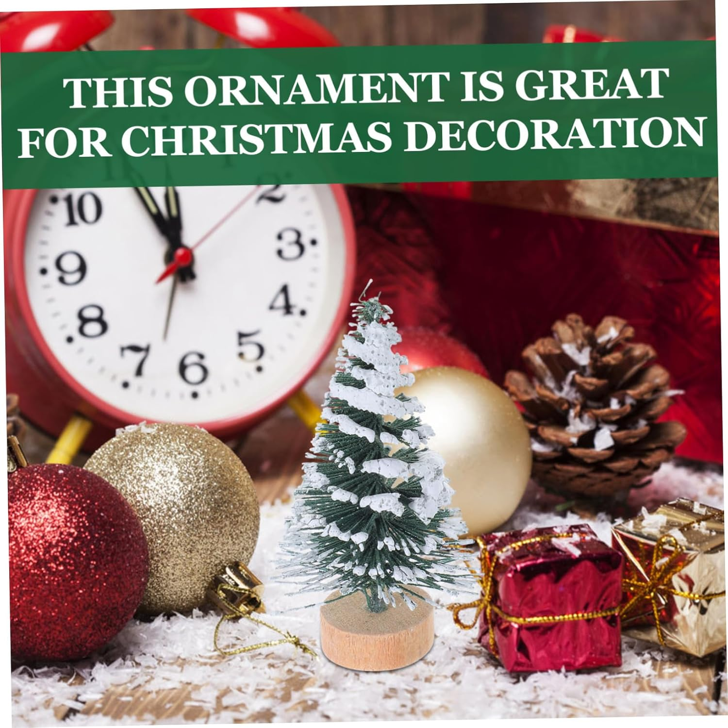 DIY Felt Christmas Tree Ornaments 10Pcs Mini Pine Decor for Xmas Party Supplies image number 1