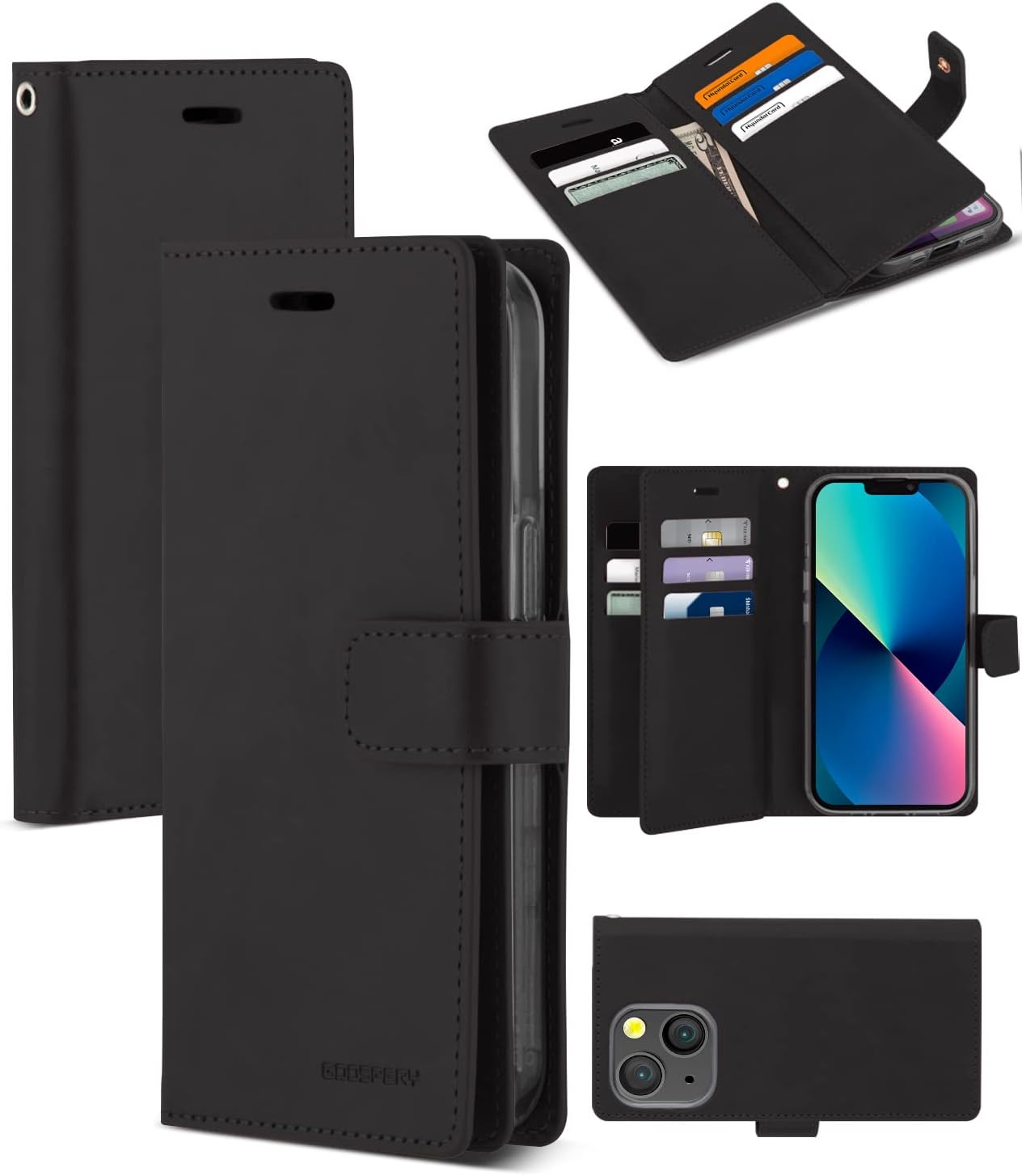 Goospery Mansoor Diary for Iphone 13 - Black image number 5